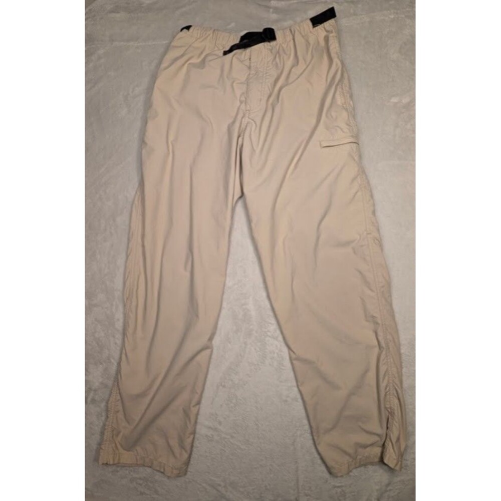 Patagonia Gi II Pants Mens M Khaki Nylon Hiking Belted Lightweight Tech